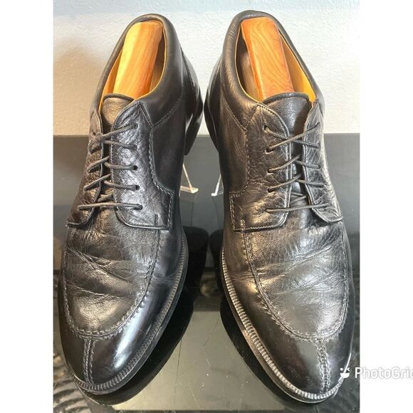 Mezlan Amsterdam Split Toe Derby Black Leather Men’s Handmade Shoes Size 9 M main image 6